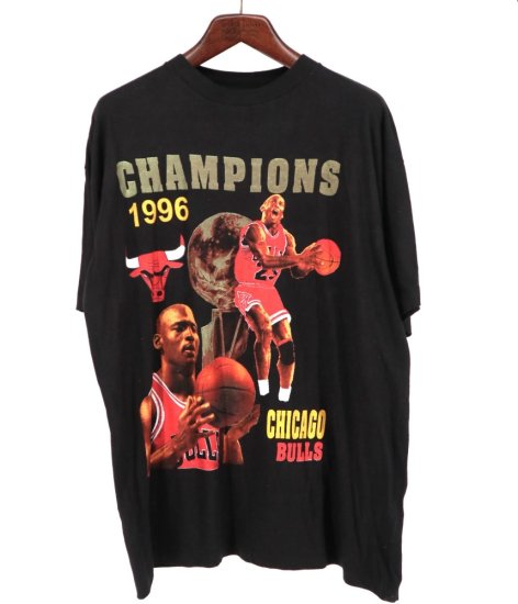 古着 90’s BAY CLUB ベイクラブ 希少 ビッグサイズ NBA CHICAGO BULLS シカゴブルズ 1996 JORDAN ジョーダン  Tシャツ / メンズXXL - DAIGO'S ONLINE SHOP