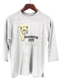  80's COLLEGIATE PACIFIC USA WASHINGTON STATE COUGARS ץ ʬµ եåȥܡT / L