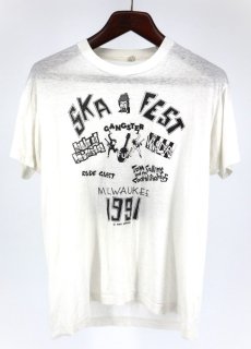  90s USA SCREENSTARS SKA FEST 1991 GANGSTAR 2ȡ ե T / XL