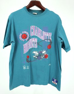  90s USA NUTMEG ʥĥᥰ Charlotte Hornets 㡼åȡۡͥå NBA Х  󥰥륹ƥå T / XL