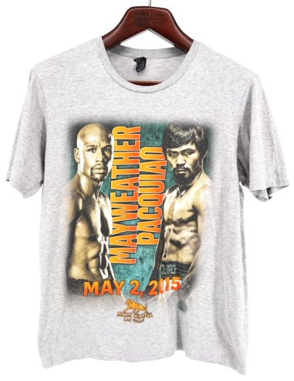 古着 MAY WEATHER VS PACQUIAO メイウェザー パッキャオ ボクシング 2015 プリント Tシャツ / メンズM相当 -  DAIGO'S ONLINE SHOP