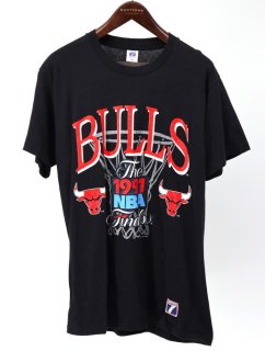  90s USA LOGO7 CHICAGO BULLS ֥륺 1991 NBA JORDAN ޥ롦硼 ץ T / L