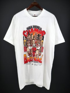  90s USA FRUIT OF THE LOOM BULLS ֥륺 Back to Back NBA World Champs JORDAN ץ T / XL