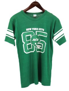  70~80s USA champion ԥ С NEW YORK JETS ˥塼衼å NFL ӥơ  ʥХ T / L