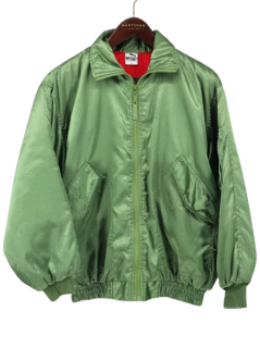 古着 80's PUMA プーマ CWU-45/P タイプ フルジップ 中綿入り フライトジャケット / メンズM
