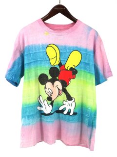  90's DISNEY ǥˡ MICKEY MOUSE ߥåޥ 󥰥륹ƥå T / XL