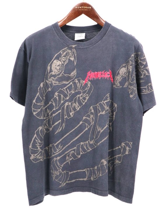 古着 90's USA製 Metallica メタリカ pushead wild oats シングルステッチ 大判プリント バンド Tシャツ /  メンズL - DAIGO'S ONLINE SHOP