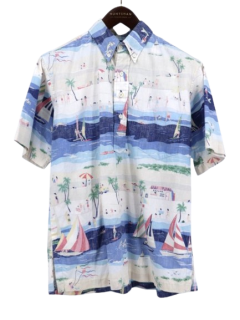  90's HAWAII reyn spooner 쥤󥹥סʡ 奿 ӥơ ܥ ϡեܥ ϥ磻 Ⱦµ ϥ / M