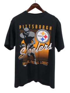  90s TRENCH Pittsburgh Steelers ԥåĥСƥ顼 NFL ե ӥåץ T / L