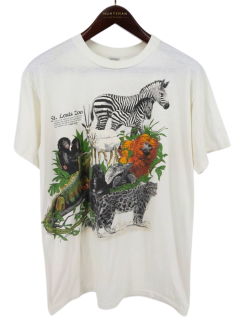  80's USA PLATINUM T's ӥơ ST. Louis Zoo ȥ륤ưʪ ٥˥ ˥ޥT / XL