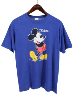  70~80's USA Velva Sheen ٥Х  ӥơ Disney ǥˡ MICKEY ߥå 饯 T / XL