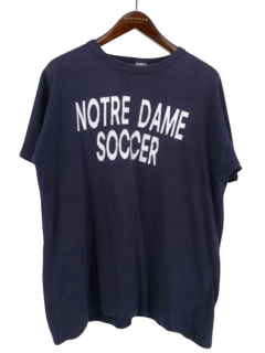  80s USA Champion ԥ ȥꥳ ӥơ NOTRE DAME SOCCER ʥץ 󥰥륹ƥå T / XL