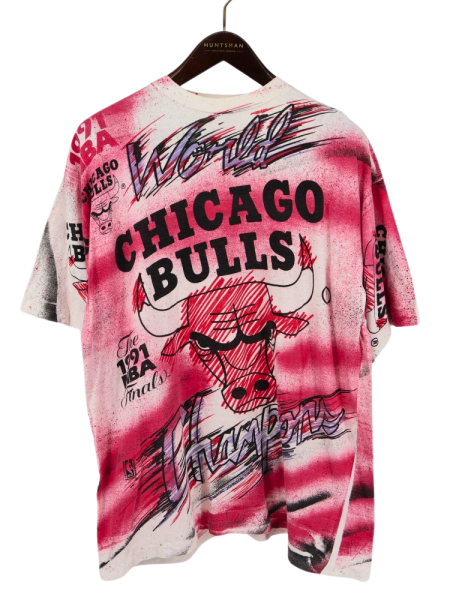  90s MAGIC JOHNSON Ts ޥå󥽥 1991 NBA Finals Chicago Bulls World Champions  T / L