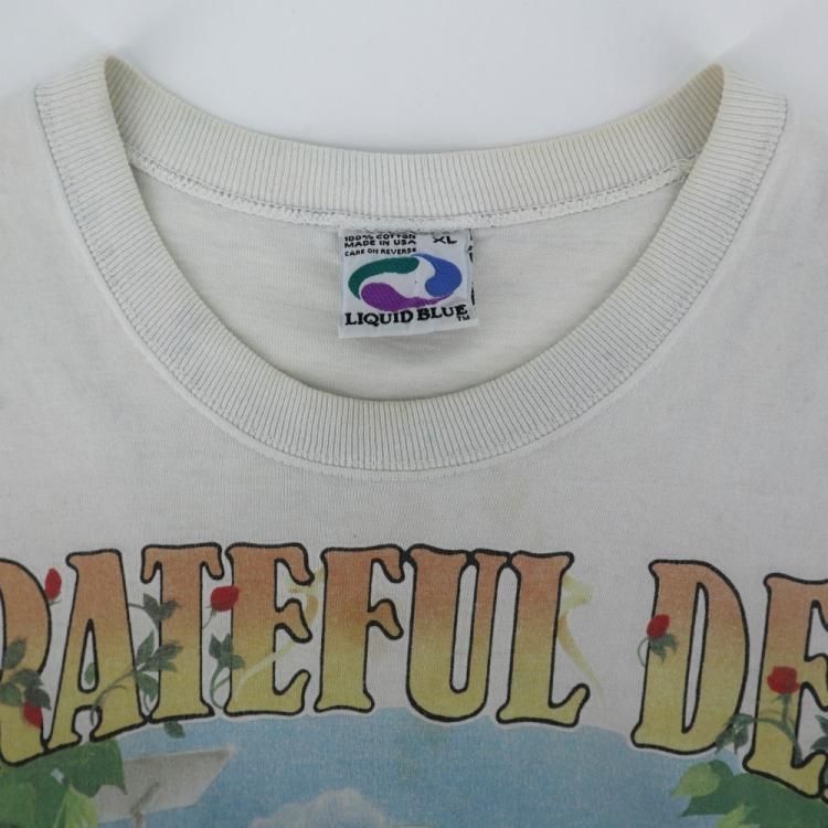 USA製 古着 90's グレイトフルデッド リキッドブルー Tシャツ ひまわり USA製 古着 90's グレイトフルデッド リキッドブルー Tシャツ