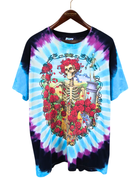  90s USA LIQUID BLUE Grateful Dead 쥤ȥե롦ǥå ǡ30yearsǡ scull rose å Х T / XL 