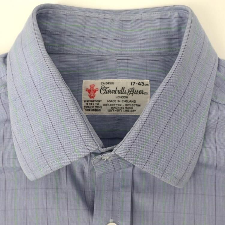 美品 TURNBULL & ASSER チェック シャツ イギリス製 Brown Graph Overlay Check Mayfair Shirt – Turnbull & Asser