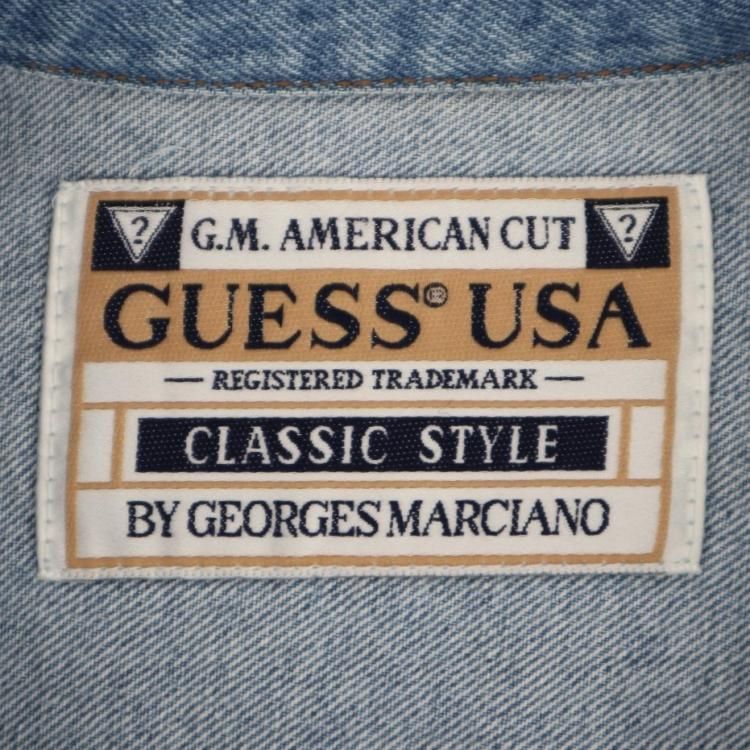 【vintage】メキシコ製GUESS 90’s Gジャン GUESS デニムジャケット gジャン 「ヴィンテージ古着」80-90's