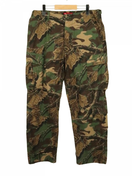 古着 Supreme シュプリーム 迷彩 ウッドランドカモ 8ポケット カーゴパンツ / W32インチ
