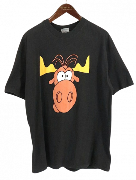  90s USA Hanes إ TACO BELL ٥ ROCKY&BULLWINKLE å֥륦󥯥  饯  T / XL