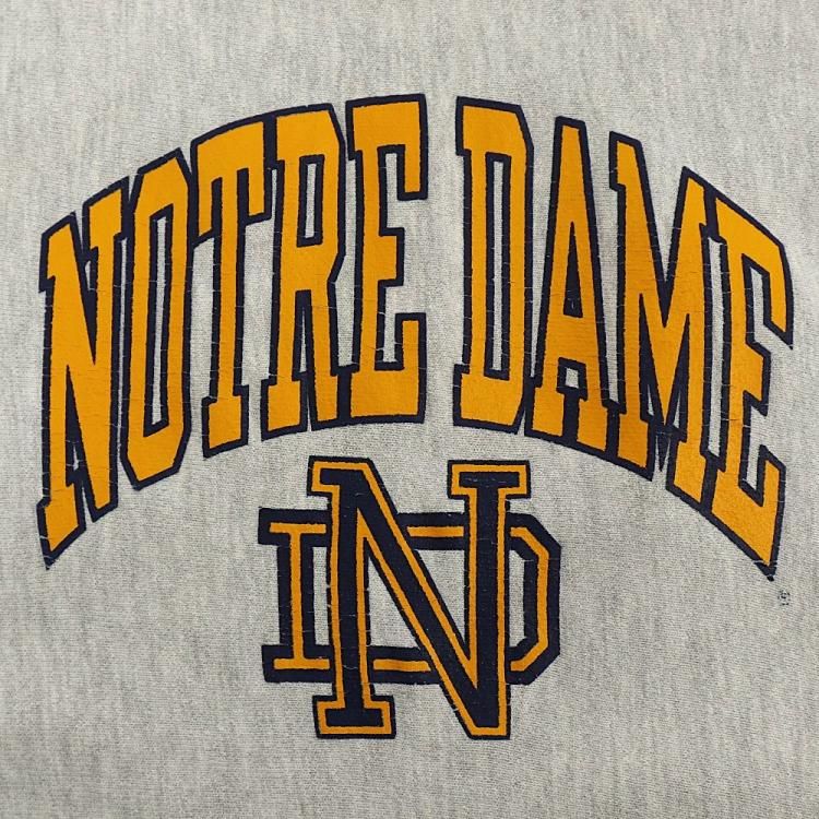 刺繍タグ　REVERSE WEAVE リバースウィーブ　NOTRE DAME Champion - 刺繍タグ REVERSE WEAVE リバースウィーブ NOTRE