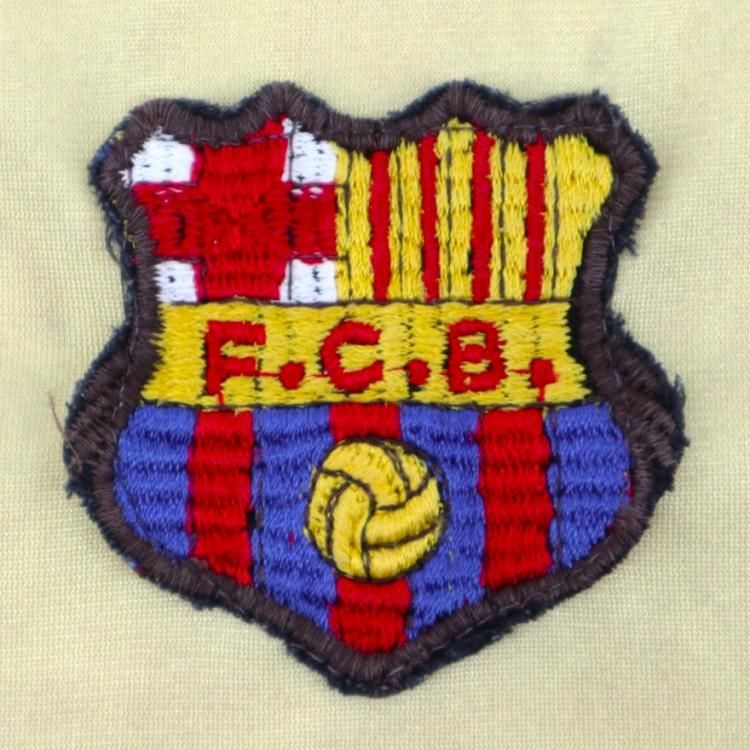 希少MEYBA製 FCバルセロナ 襟付き 旧エンブレム スペイン製 公認タグ付き 希少MEYBA製 FCバルセロナ 襟付き 旧エンブレム スペイン製 公認