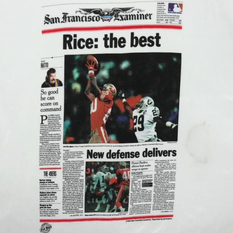 古着 90's USA製 FRUIT ボディ San Francisco 49ers NFL Jerry