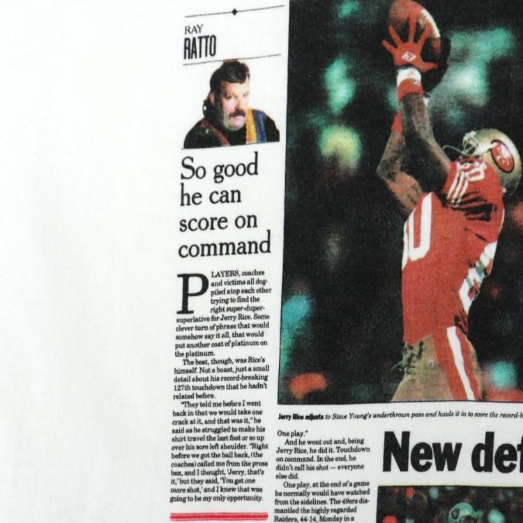 古着 90's USA製 FRUIT ボディ San Francisco 49ers NFL Jerry
