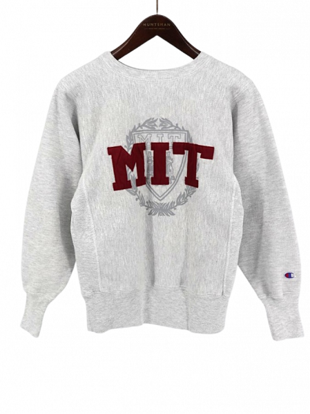 古着 90’s USA製 Champion チャンピオン 刺繍タグ REVERSE WEAVE リバースウィーブ MIT カレッジ ワッペン スウェットシャツ / メンズS