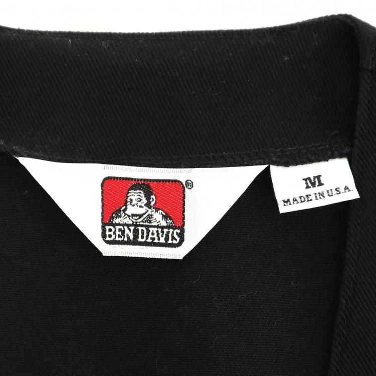 70s BEN DAVIS ビンテージコットンベスト 希少レア USA製 黒 M 70s BEN DAVIS ビンテージコットンベスト 希少レア USA製 黒 M