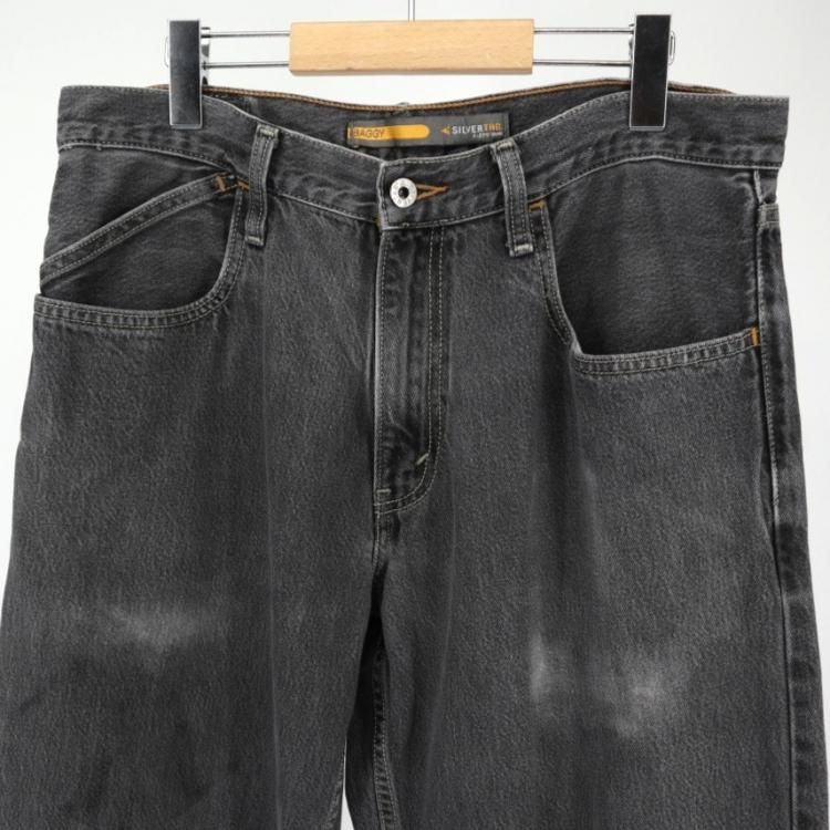 Levi's リーバイス　silver tab シルバータブ　スラックス　先染め Levi's LEVI'S リーバイス SILVER TAB LOOSE FIT JEANS ルーズ