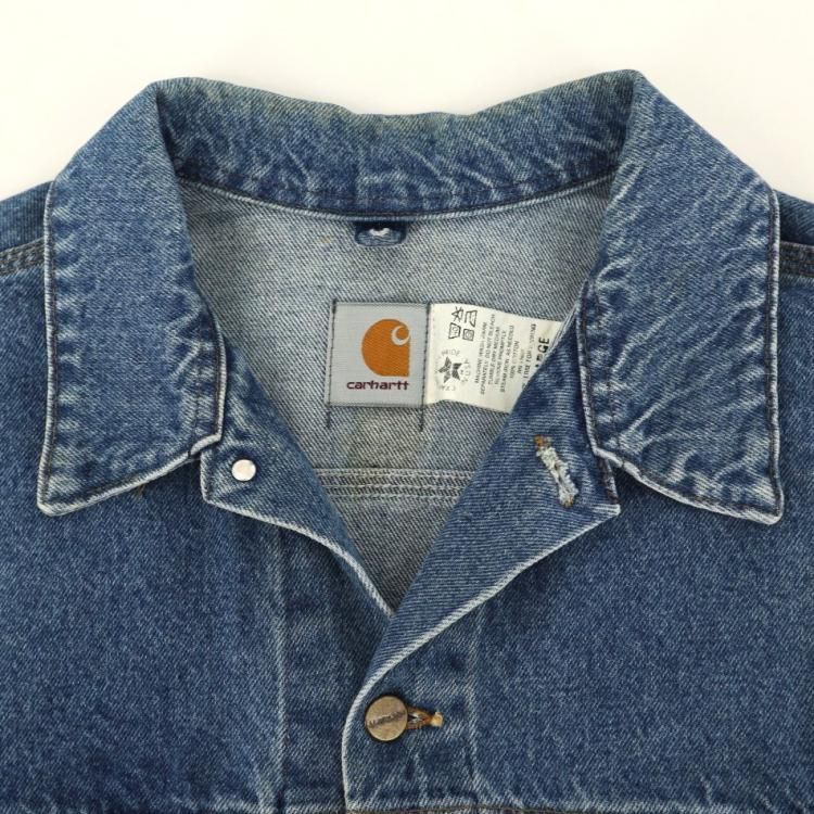 古着 90's USA製 Carhartt カーハート 星タグ JU1998 Gジャン 革