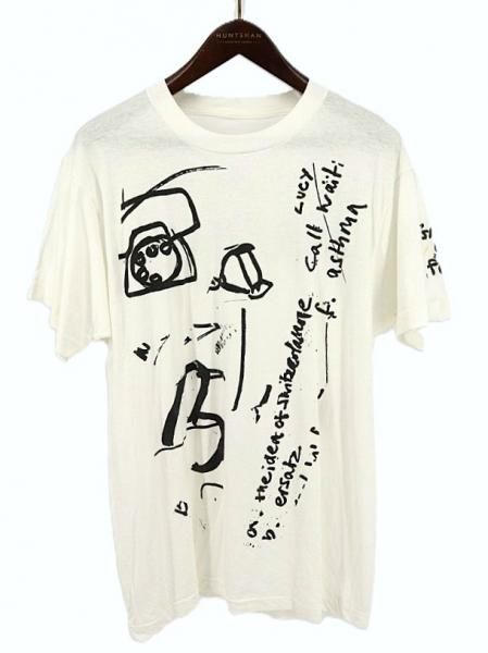古着 90's GANG OF FOUR ギャング・オブ・フォー MALL プロモーション パンク バンド 落書き アート 両面プリント Tシャツ / メンズM 相当