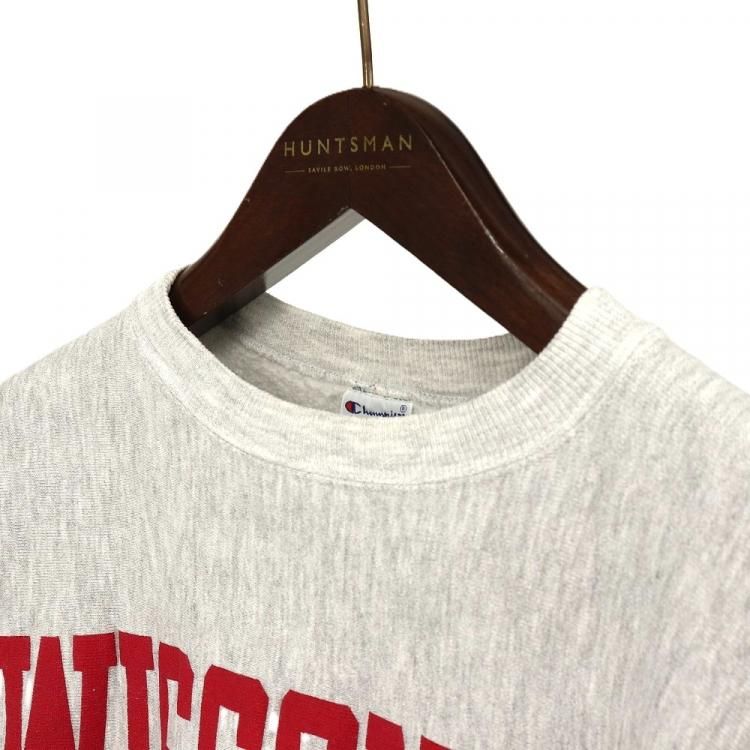 80sチャンピオントリコタグ/刺繍/Wisconsin M リバースウィーブ Champion 80s USA製 Championチャンピオン Wisconsin 刺繍