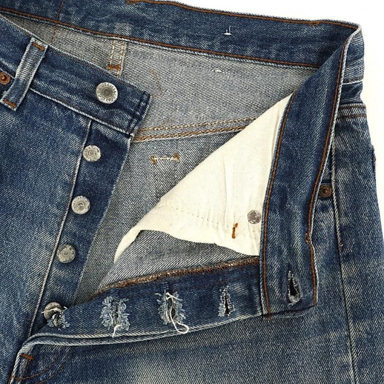 古着 80's USA製 Levi's リーバイス 501 ヒゲ ハチノス ジーンズ