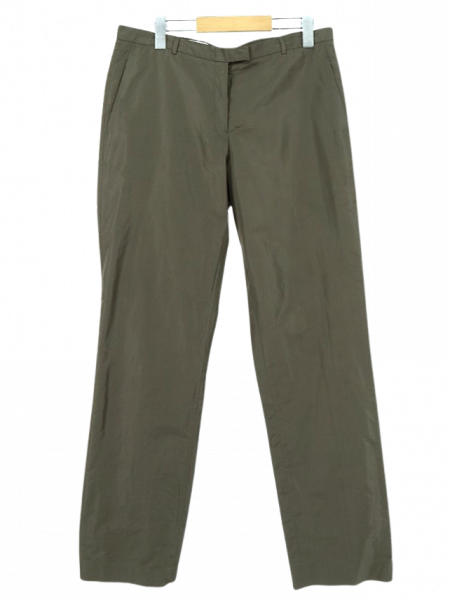 古着 イタリア製 JIL SANDER ジル サンダー  RAF SIMONS期 オリーブグリーン ストレート スラックス パンツ / W31インチ 相当