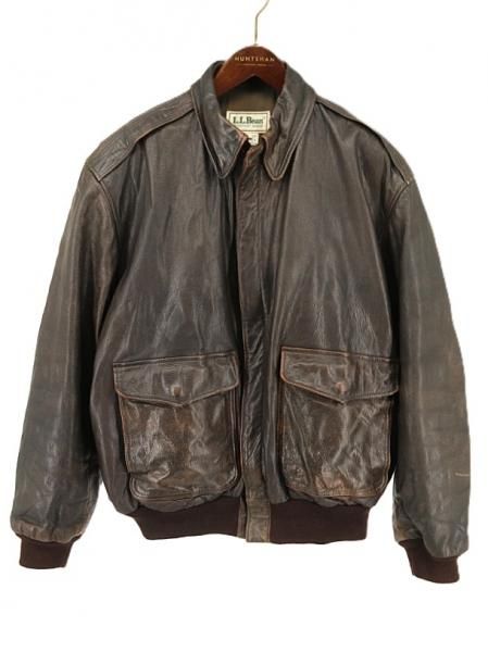  80s USA L.L.Bean 륨ӡ ֥饦 쥶 ե饤 㥱å A-2 Thinsulate  ֥륾 / L