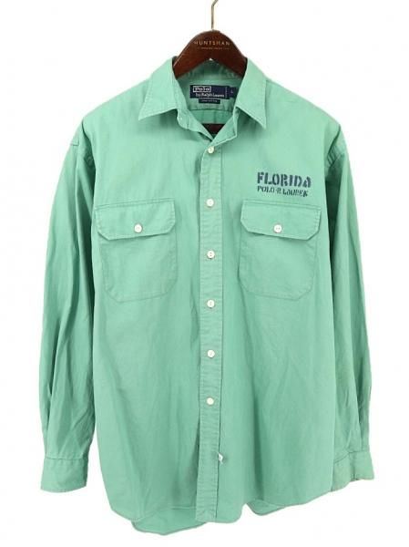  90's Polo by Ralph Lauren ݥ ե FLORIDA ץ åȥĥ ꡼  Ĺµ / L