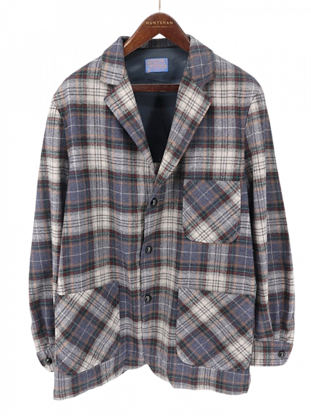 古着 70's USA製 ビンテージ PENDLETON ペンドルトン タータンチェック バージンウール テーラードジャケット / メンズXL