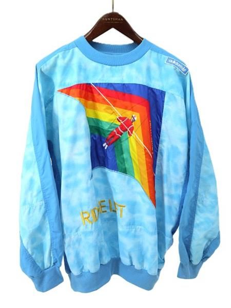  80's adidas ȥե륿 ѥ硪 ѥ饰饤ɽ ץ륪С åȥ Ĺµ T / L