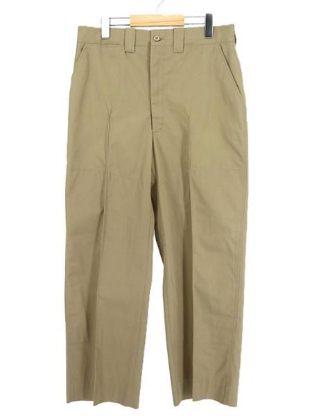 古着 60's~70's ビンテージ L.L.Bean エルエルビーン 筆記体タグ コインポケット付き ダブルニー カーキ ワークパンツ / W34インチ