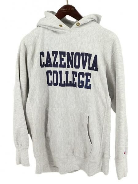 古着 90’s USA製 Champion チャンピオン REVERSE WEAVE 刺繍タグ CAZENOVIA COLLEGE スウェットパーカー / メンズXL