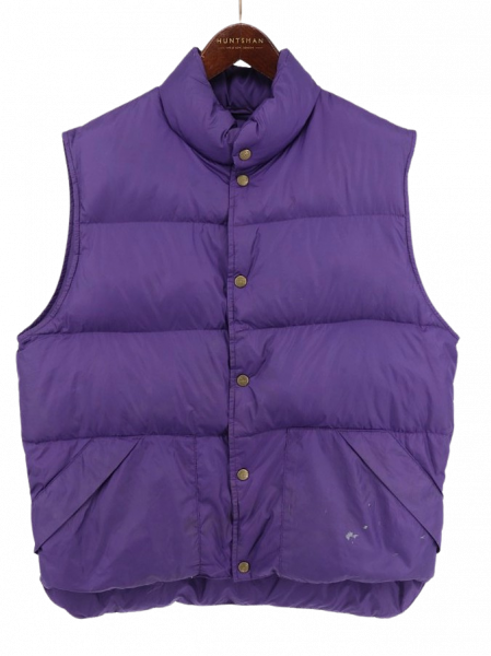 古着 80's L.L.BEAN エルエルビーン パープル グース ダウンベスト  / メンズM