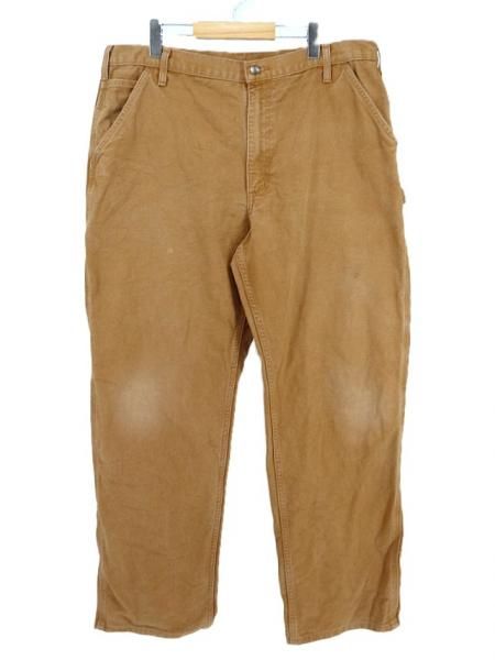 古着 メキシコ製 Carhartt カーハート B11 ブラウン ダック地 ワーク ペインターパンツ / W38インチ