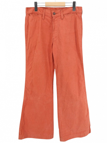 古着 70's~80's ビンテージ LEVI'S リーバイス サーモンピンク フレア コーデュロイ パンツ / W32インチ