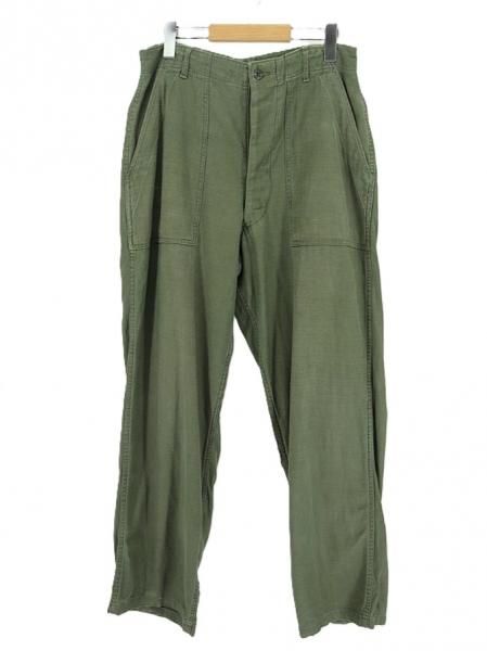 古着 60's US ARMY 米軍 ビンテージ OG-107 アジャスター付き ボタンフライ ユーティリティー ベイカーパンツ /メンズM W32インチ 相当