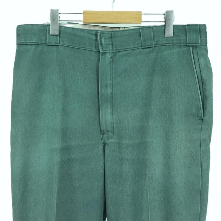 古着 80's USA製 Dickies ディッキーズ チビタグ グリーン