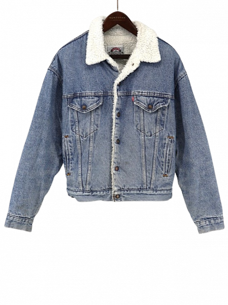 古着 90's USA製 LEVI'S リーバイス 70609 4ポケット デニム ボア トラッカージャケット / メンズM