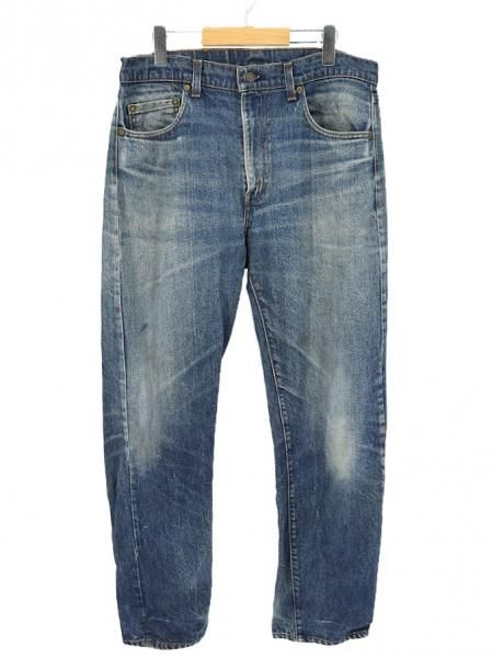 古着 80's USA製 Levi's リーバイス 505 66後期 ヒゲ ハチノス オリジナルレングス ジーンズ デニムパンツ / W36