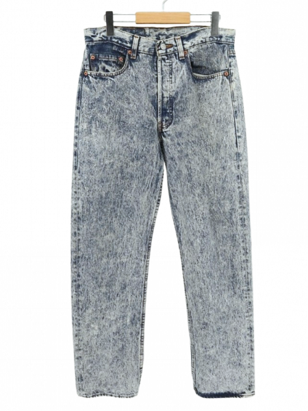 古着 80's USA製 Levi's リーバイス 501 ACID WASH ケミカルウォッシュ ジーンズ デニムパンツ / W32