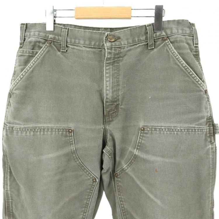 古着 メキシコ製 Carhartt カーハート B136 ダブルニー モス